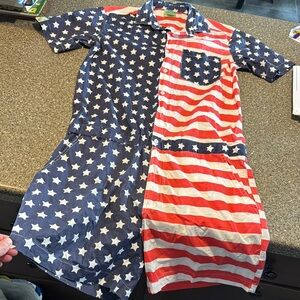 Zesties american flag male romper